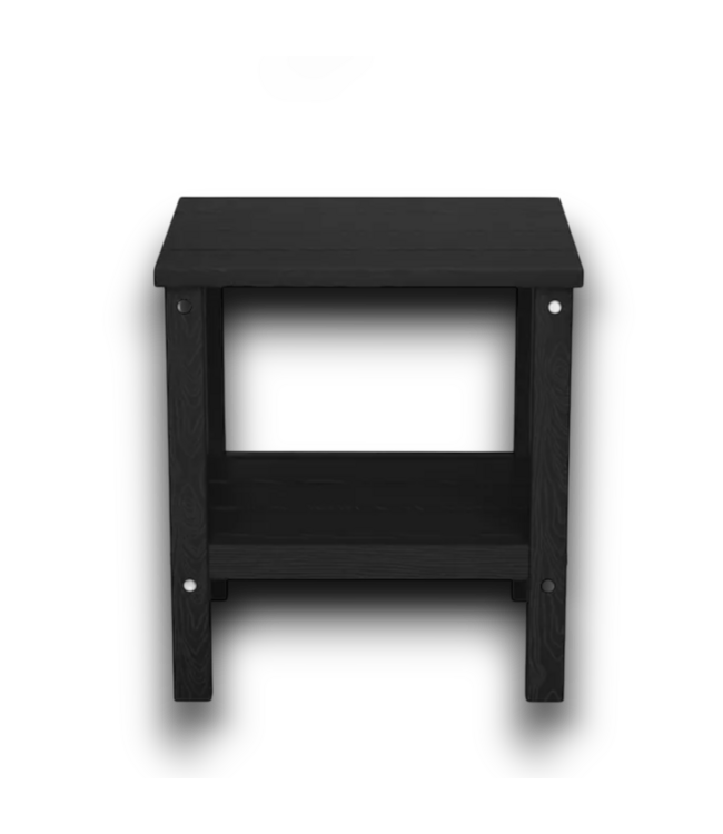 55378 Durable Hdpe Double Layered Coffee Table With Storage