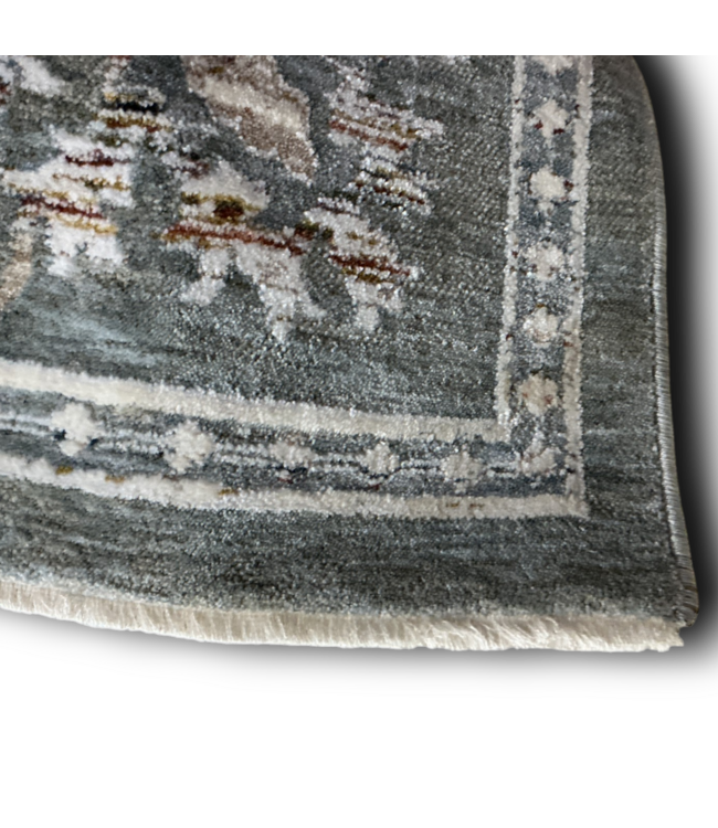 55381 Forest Whisper Blue/grey Indoor Rectangle Tribal Area Rug 8 X 10