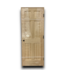 55384 Prehung 6 Panel Natural Wood Interior Door 30 X 80