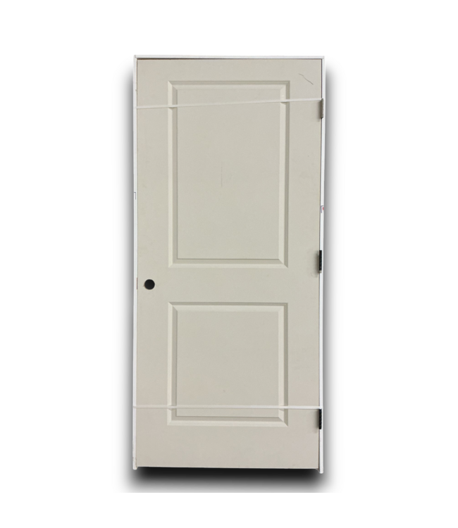 55386 Primed Hollow Core Prehung Interior Door 2 Panels 36 X 80