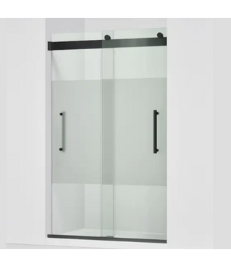 Bud's Warehouse 55388 Premise Matte Black Frameless Sliding Shower Door 44" To 48"w