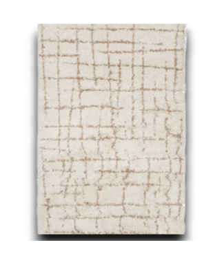 Bud's Warehouse 55389 Desert Chessboard Beige Rectangle Indoor Area Rug 5 X 8
