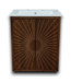 55366 Walnut Bathroom Vanity W/sink Top 24"