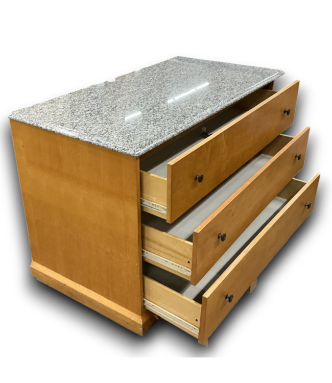 55391 Maple Dresser With Stone Top 47.5"w