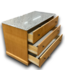 55391 Maple Dresser With Stone Top 47.5"w