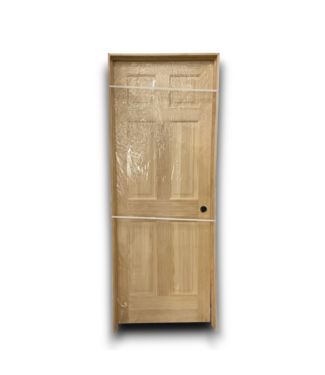 Bud's Warehouse 55394 30 X 80 Prehung Wood 6 Panel Interior Door