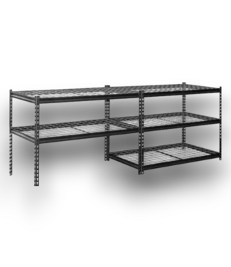 Bud's Warehouse 55409 Gray Metal 5-tier Shelving Unit