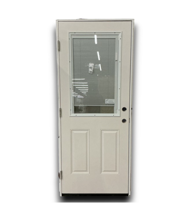 55396 32 X 80 Prehung Half Lite Exterior Door-blinds