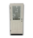 55396 32 X 80 Prehung Half Lite Exterior Door-blinds