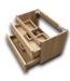 55398 Oak Floating Vanity Base 30"