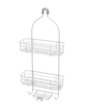 Bud's Warehouse 55420 Matte Whiteover Shower Head Hanging Caddy