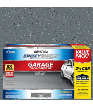 Bud's Warehouse 55429 Epoxyshirld 2-part Dark Ray Water Based Concrete And Garage Floor Paint Kit