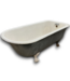 55433 Vintage 1800's Cast Iron Clawfoot Bathtub