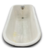 55433 Vintage 1800's Cast Iron Clawfoot Bathtub