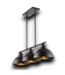 55439 Asher Iron Industrial 3-light Oil Rubbed Bronze Large Hanging Kitchen Island Light