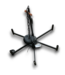 55440 Black 6-light Pendant Light