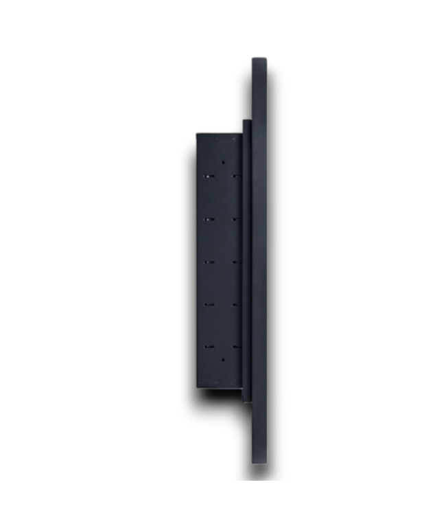 55426 Daisy Mai Recessed Mount Matte Black Mirrored Oval Medicine Cabinet