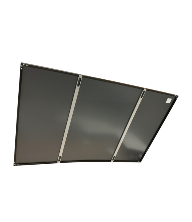 55443 Rectangle Matte Black Framed Wall Mirror