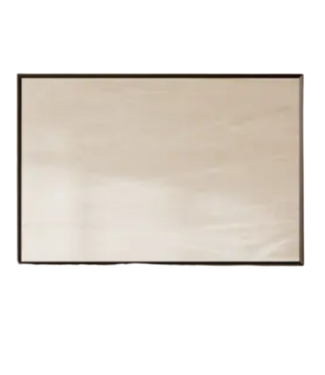 Bud's Warehouse 55443 Rectangle Matte Black Framed Wall Mirror