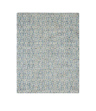 Bud's Warehouse 55457 7 X 10 Blue And White Area Rug Rectangular
