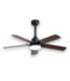 55463 Black Led Ceiling Fan With Light 42"