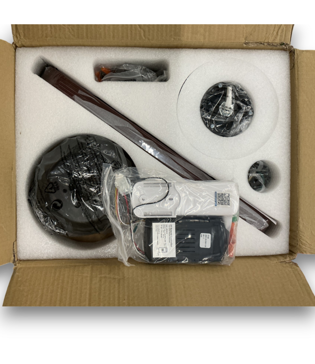 55463 Black Led Ceiling Fan With Light 42"