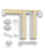 55464 Universal Aluminum Pocket Door Frame With Hardware Kit Soft Close