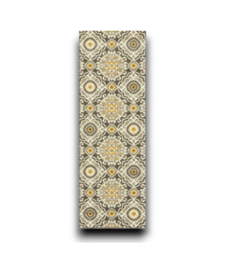 Bud's Warehouse 55475 2 X 6’ Gray Tan Bohemian Ivory Runner Rug