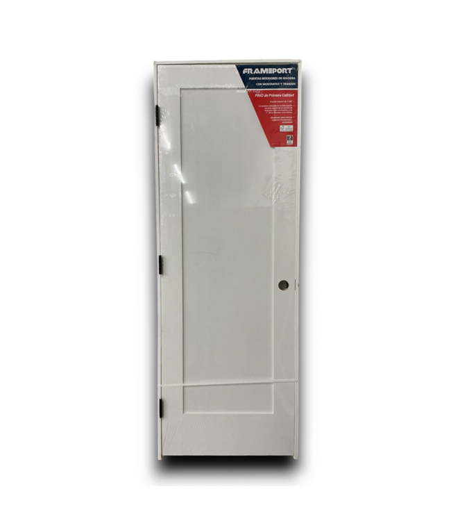 55482 Primed Solid Core 1-panel Rh Pine Prehung Interior Door 28 X 80