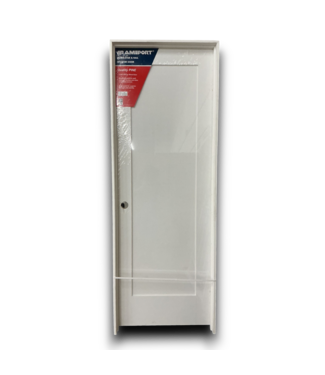 Bud's Warehouse 55482 Primed Solid Core 1-panel Rh Pine Prehung Interior Door 28 X 80