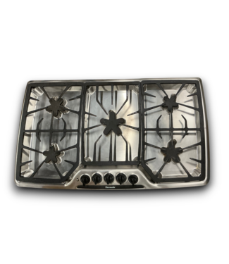 Bud's Warehouse 55487 Stainless Steel Gas Cooktop 5 Star Burners 36"
