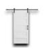 55491 36 X 84 White 5 Panel Bar Door With Hardware
