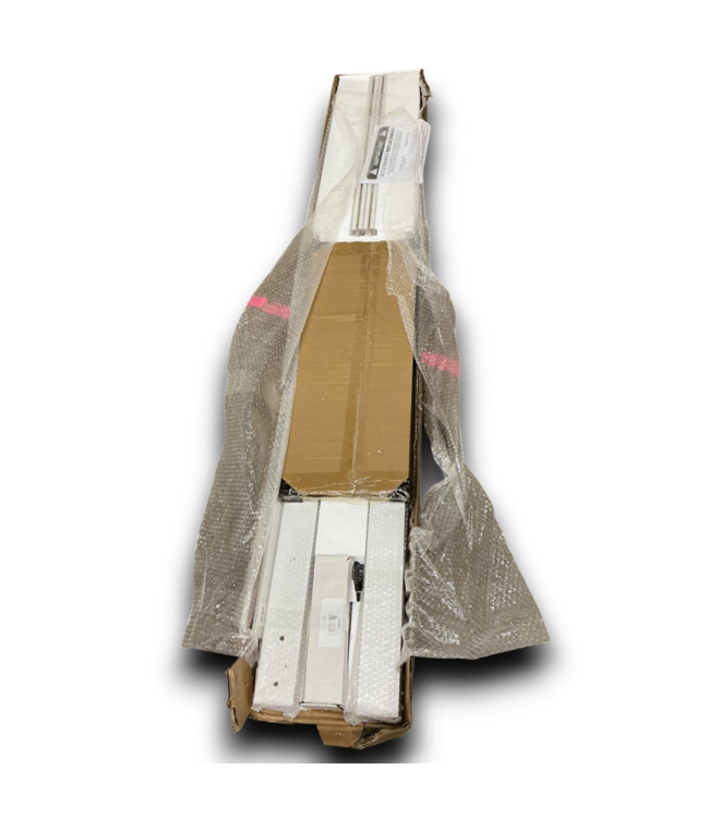 55491 36 X 84 White 5 Panel Bar Door With Hardware