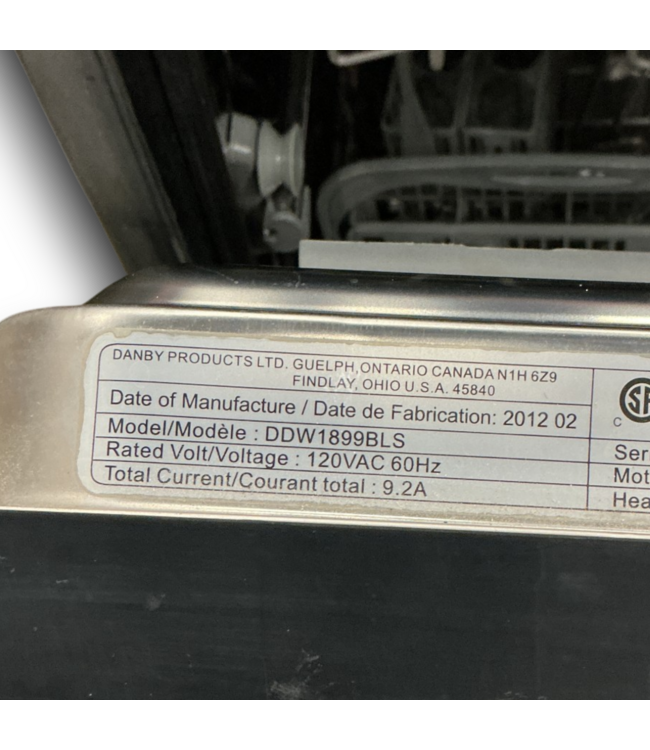 55481 Stainless Steel Dishwasher For Rvs 18"