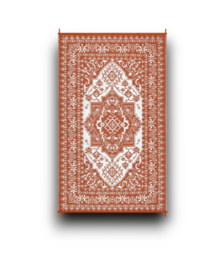 Bud's Warehouse 55499 Outddor Brick Red 9 X 12 Plastic Straw Waterproof Reversible Rug