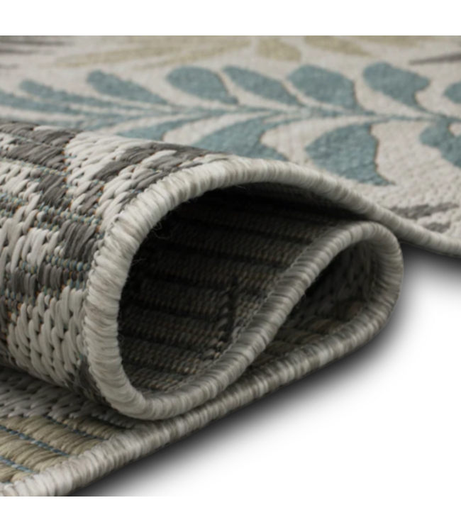 55501 6’ X 9’ Neutral Fern Are Rug With Stain Master