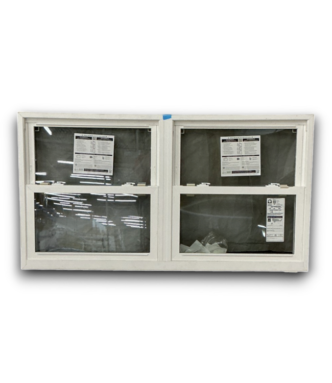 55515 66 X 36 White Vinyl Double Side Hung