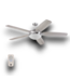 55524 70” Remote Control Brushed Nickel Ceiling Fan