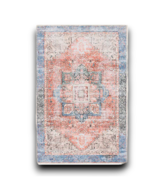 Bud's Warehouse 55532 2 X 3 Coral Medallion Persian Area Rug