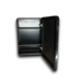 55534 Black Mirrored Medicine Cabinet 16"