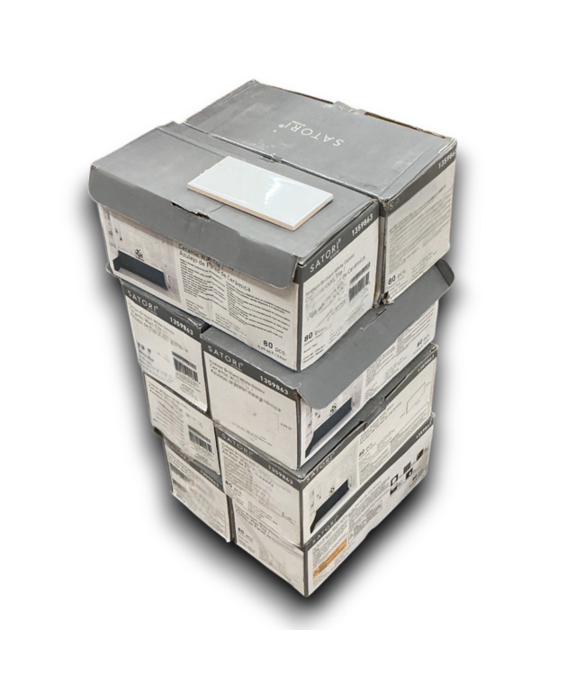 55529 Brilliant White Subway Tile 8-boxes 77 Sq. Ft.