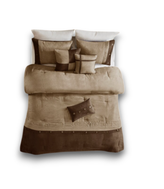 Bud's Warehouse 55543 Brownie Comforter 7-pc Set Cal King
