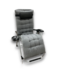 55553 Lounge Chair Stackable Smoky Gray Steel Frame Stationary Zero Gravity Chair