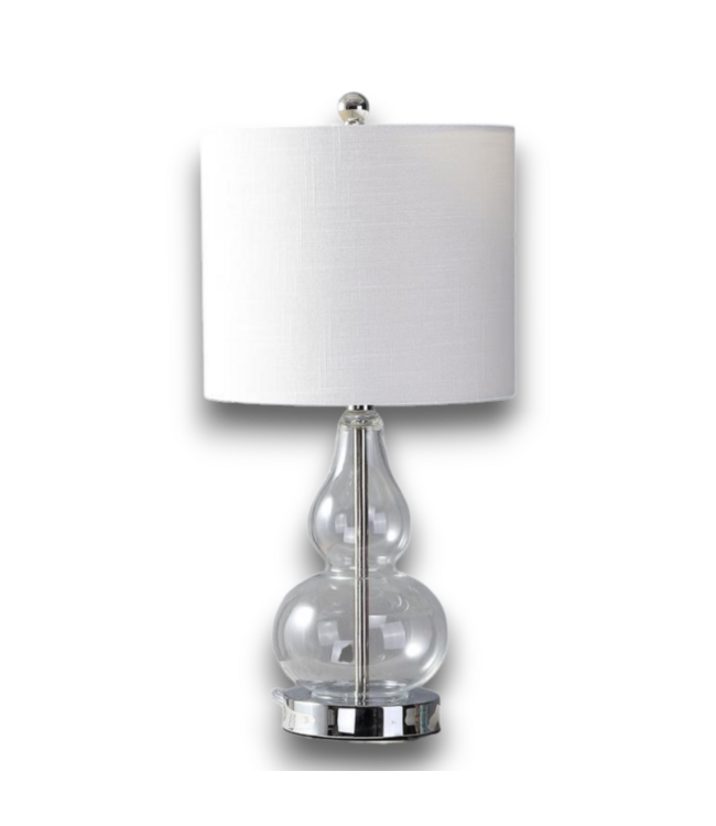 55558 Elegant Glass Mini Table Lamp