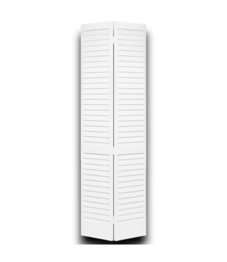Bud's Warehouse 55582 White Plantation Bi-fold Closet Door 36" X 80"