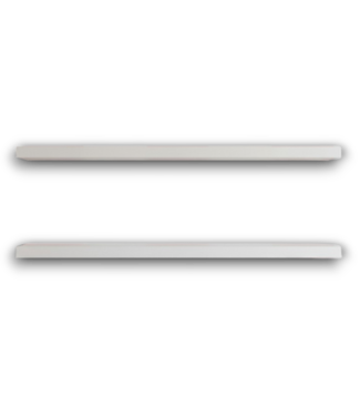 Bud's Warehouse 55588 White Wood Rectangular Floating Shelf 2 Pack