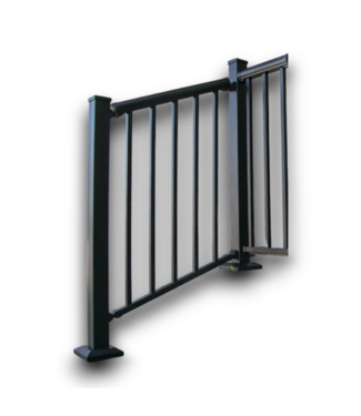 Bud's Warehouse 55590 Matte Black Deck Post 4-pack 2.5"w X 4'h