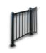 55590 Matte Black Deck Post 4-pack 2.5"w X 4'h
