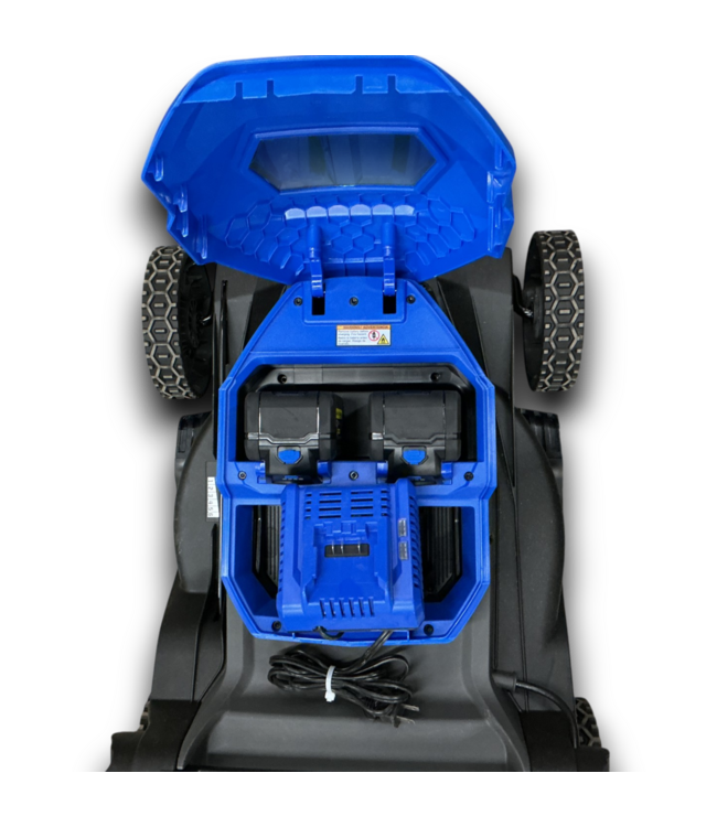 55589 Push Lawn Mower With Batteries & Charger