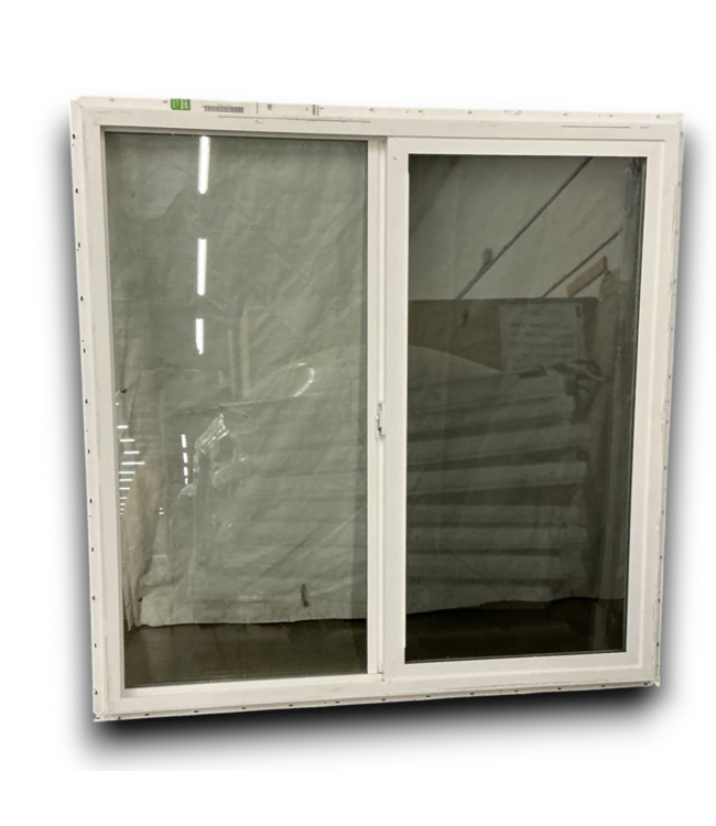 55592 White Vinyl Horizontal Slider Window 48" X 48"